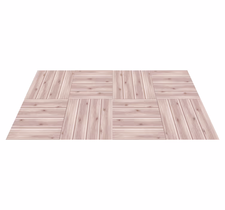 Wooden Planks Simulation wood effect rug - TenStickers