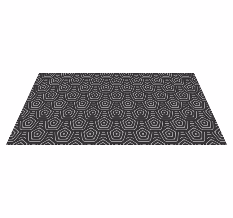 Concentric Diamonds geometric rug - TenStickers
