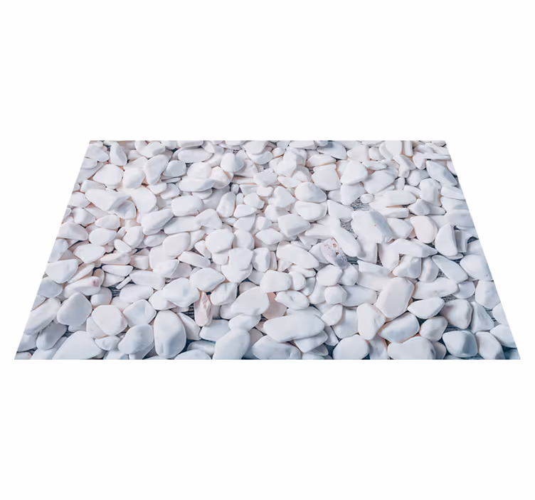 Pebble Stone Illusion texture rug - TenStickers