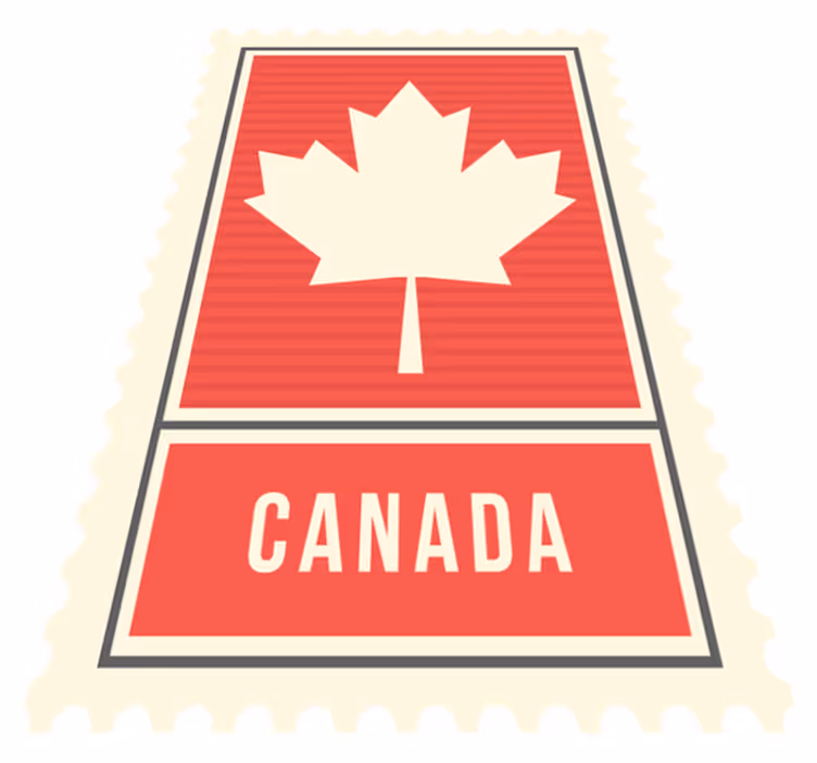 Canada Maple Leaf vintage rug - TenStickers