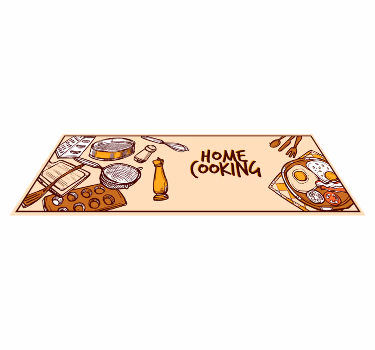 Kitchen vinyl mat for home cooking - TenStickers