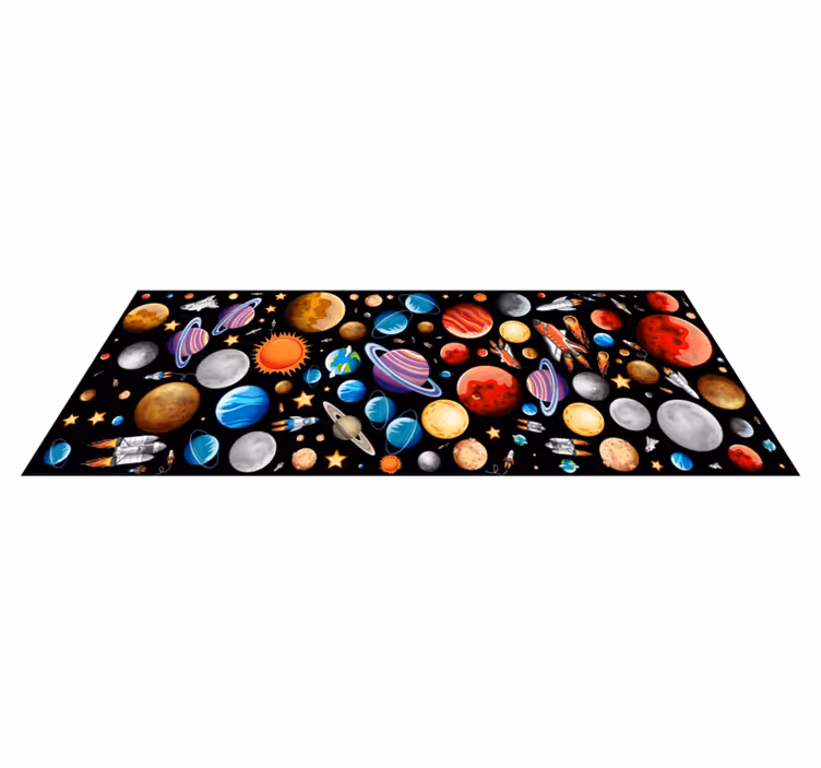 Space Exploration game rug - TenStickers