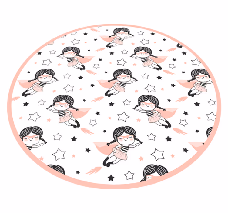Ballerina Circular Playarea kids carpet - TenStickers