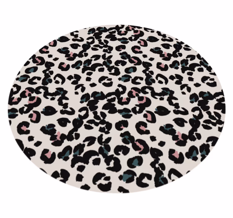 Leopard Spot Pattern animal print rug - TenStickers