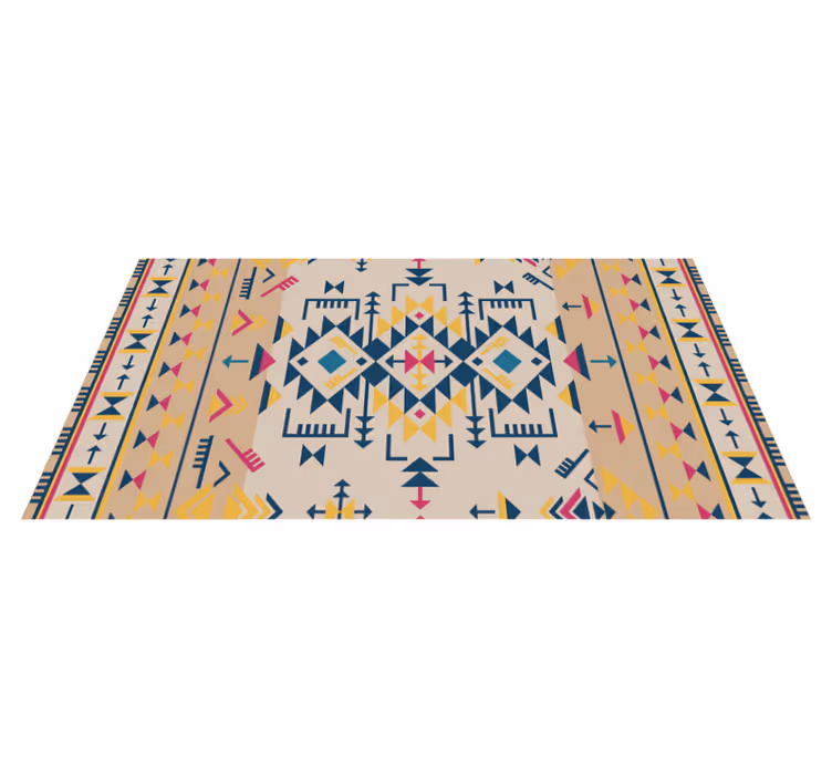 Geometric rug geometric patterned decor - TenStickers