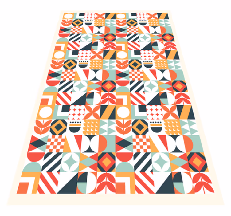 different patterns mosaic floor tiles - TenStickers