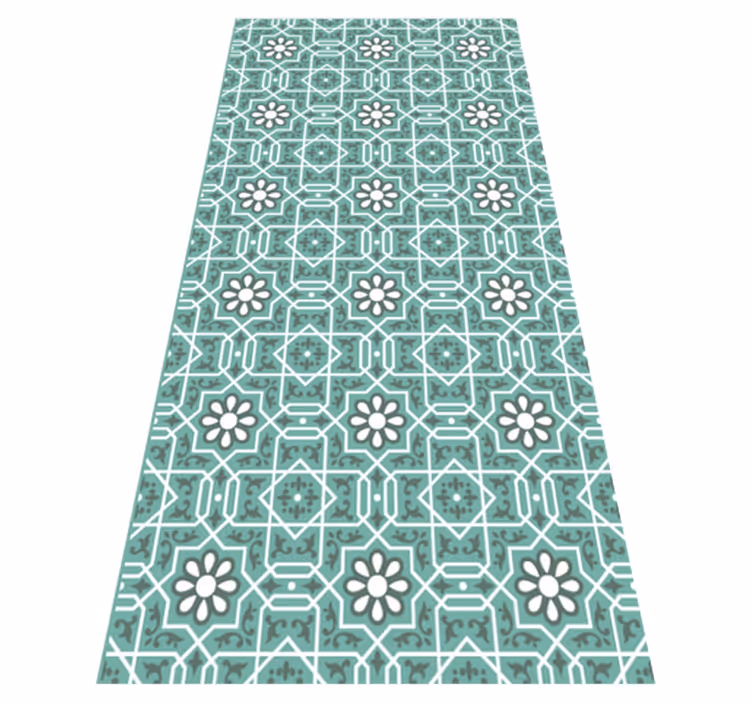 Moroccan Pattern tile carpet - TenStickers
