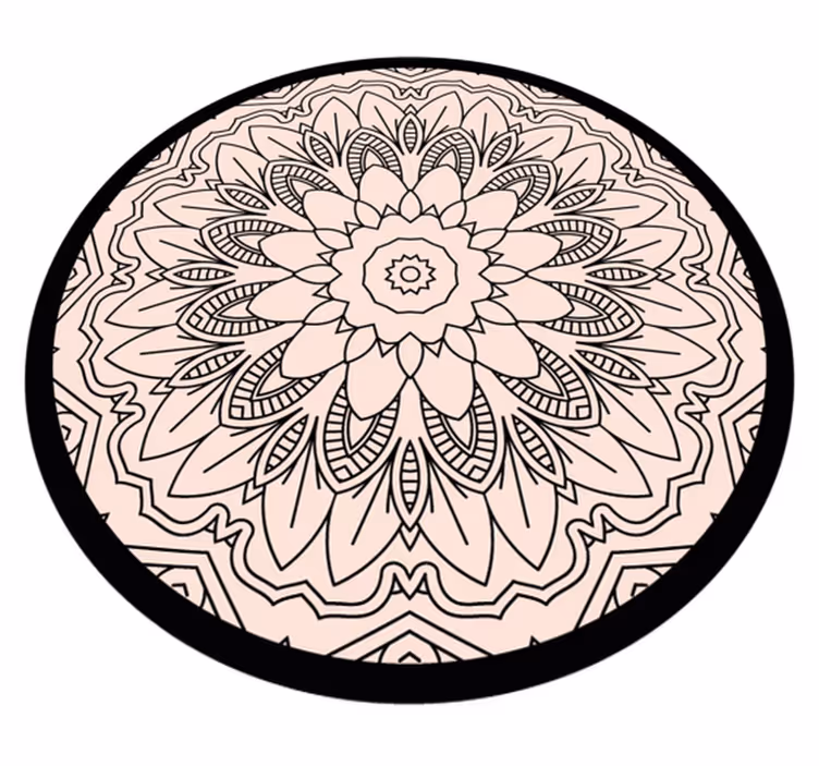 Mandala rug mandala simplicity - TenStickers