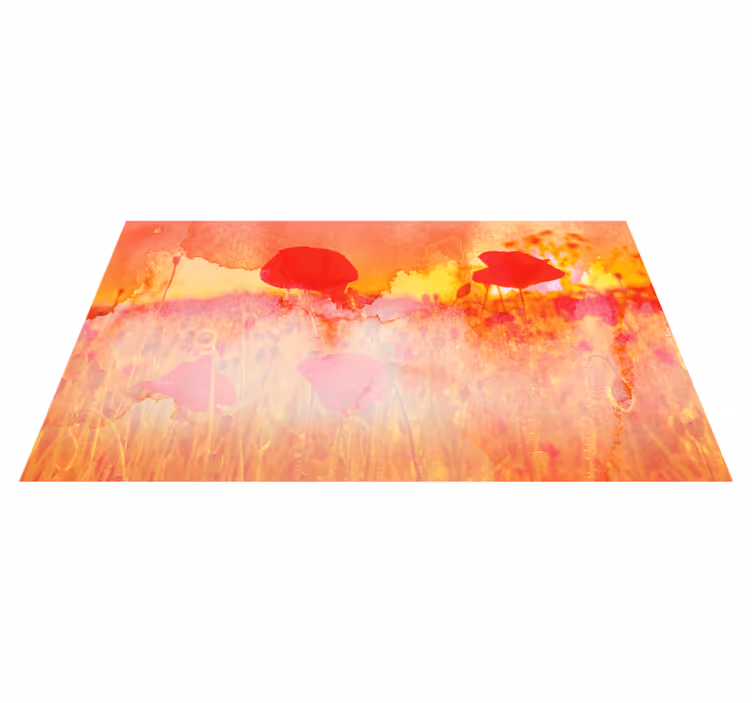 Abstract Meadow nature rug - TenStickers