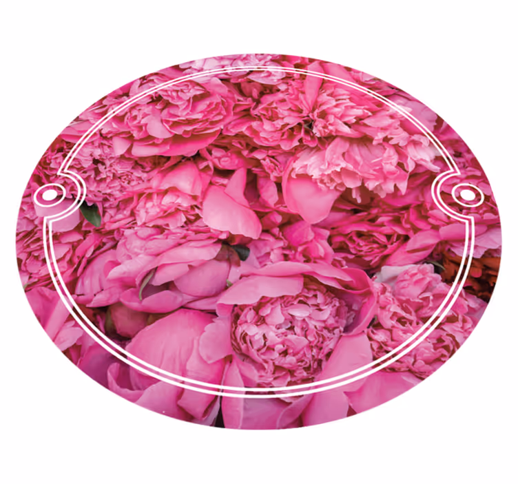 Botanical Meditation Area floral rug - TenStickers