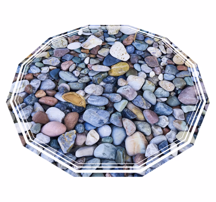 Pebble Illusion stone effect rug - TenStickers