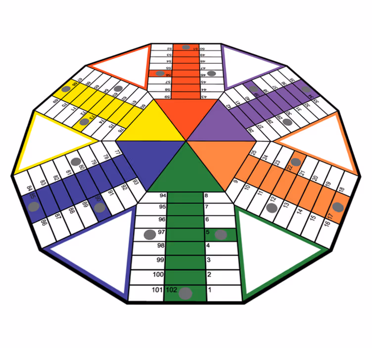 Educational Playboard game rug - TenStickers