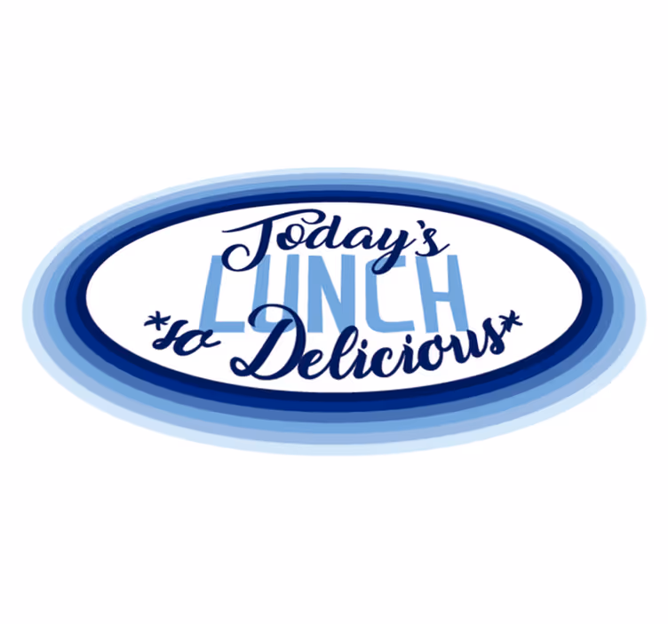 Lunch So Delicious quote rug - TenStickers