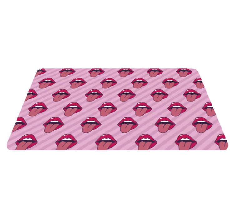 Kids rug with mouths design - TenStickers