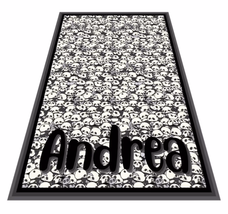 Personalized Pandas custom floor mat - TenStickers