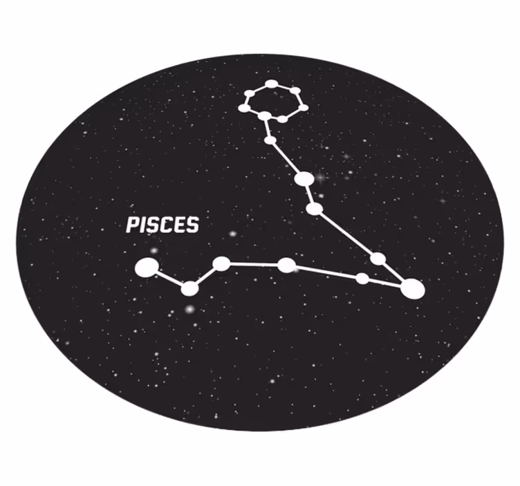 Pisces Constellation star rug - TenStickers