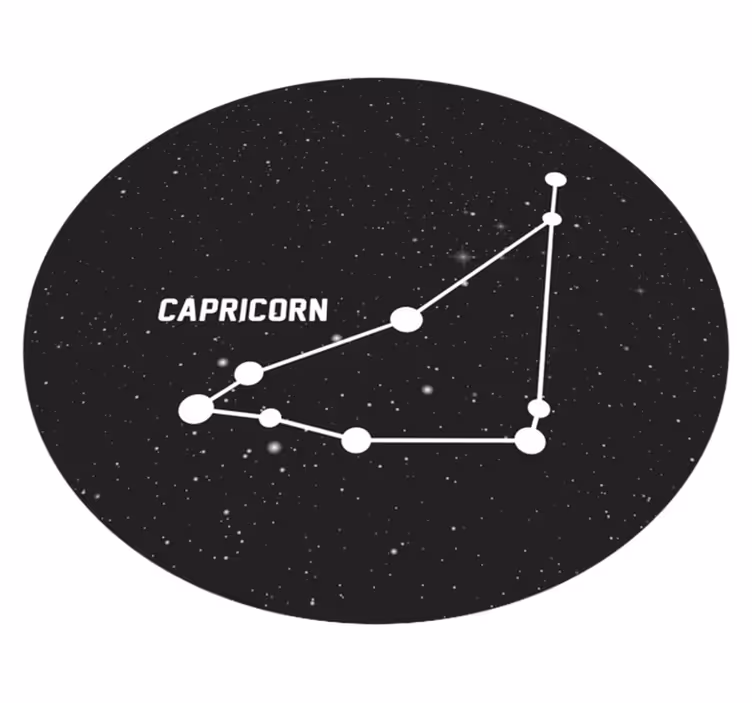 Capricorn Constellation star rug - TenStickers