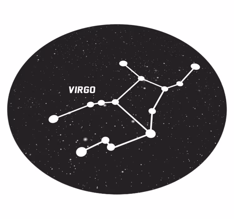 Constellation Virgo star rug - TenStickers