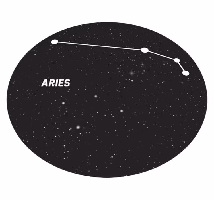 Aries Constellation star rug - TenStickers