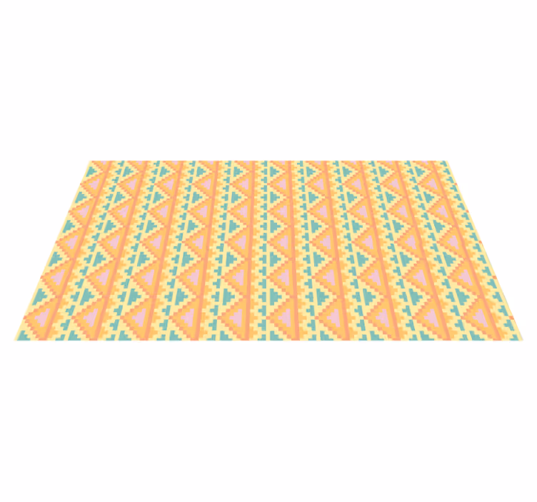 Tribal Patterned Decor geometric rug - TenStickers