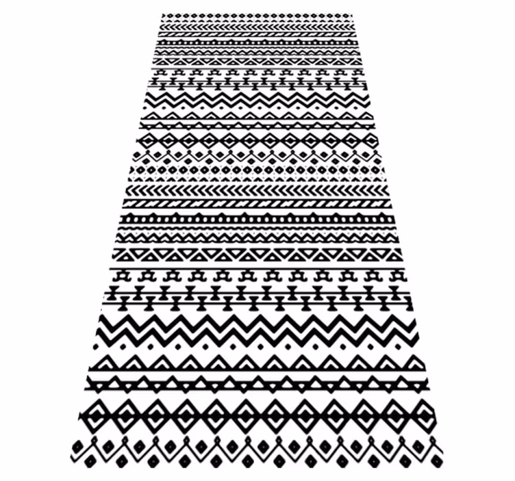 Tribal Pattern Decor map rug - TenStickers