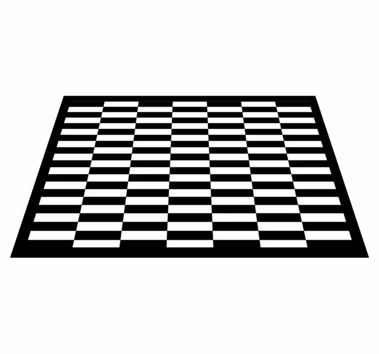 Classic Checkerboard stripes rug - TenStickers