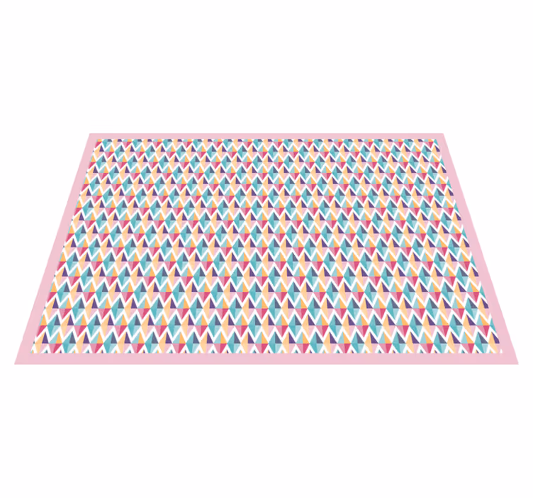 Colourful diamonds geometric rugs - TenStickers