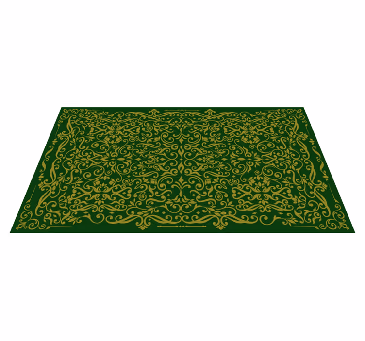 Ornate Swirling Pattern texture rug - TenStickers