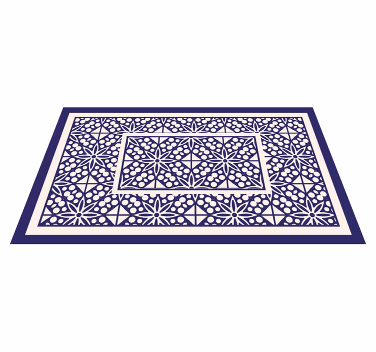 Decorative Geometric Pattern tile carpet - TenStickers