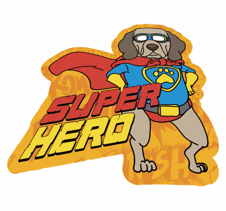 Superhero Canine kids rug - TenStickers