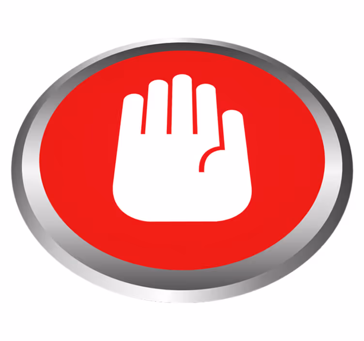 Stop Signal Decor marble rug - TenStickers
