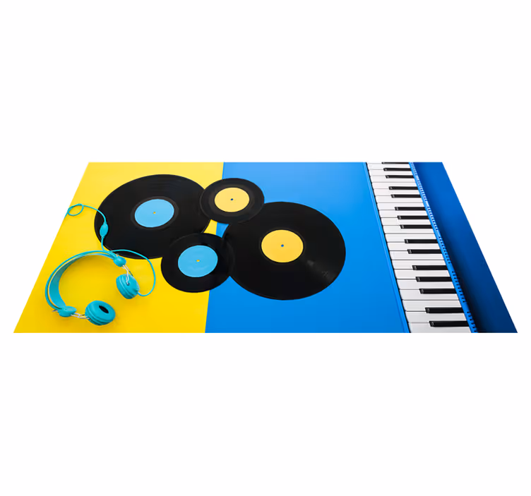 Musical Elements game rug - TenStickers