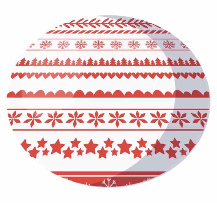 Festive Seasonal Motif christmas rug - TenStickers