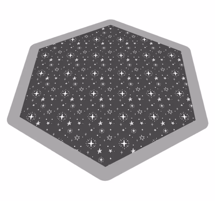Celestial Pattern star rug - TenStickers