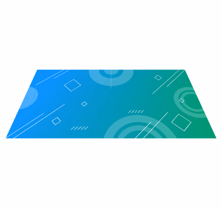 Geometric rug in abstract geometric gradient - TenStickers