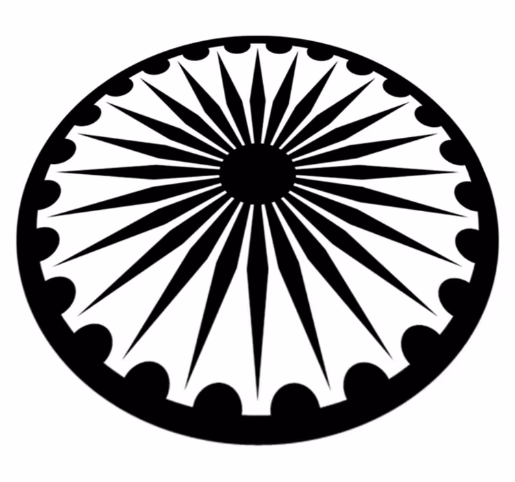 Monochrome Mandala modern rug - TenStickers