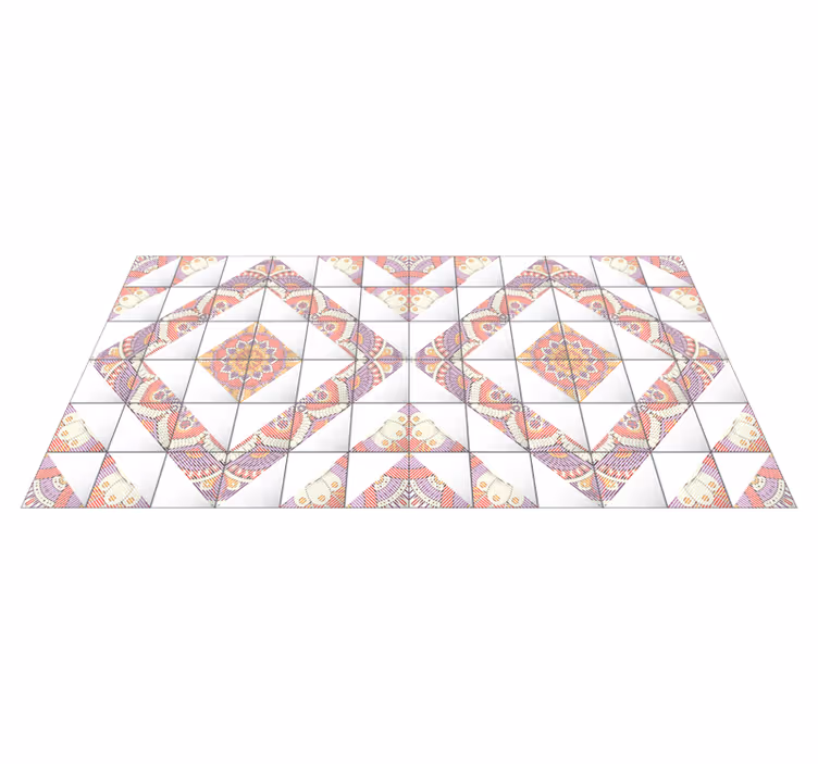 Mandala Mosaic tile carpet - TenStickers
