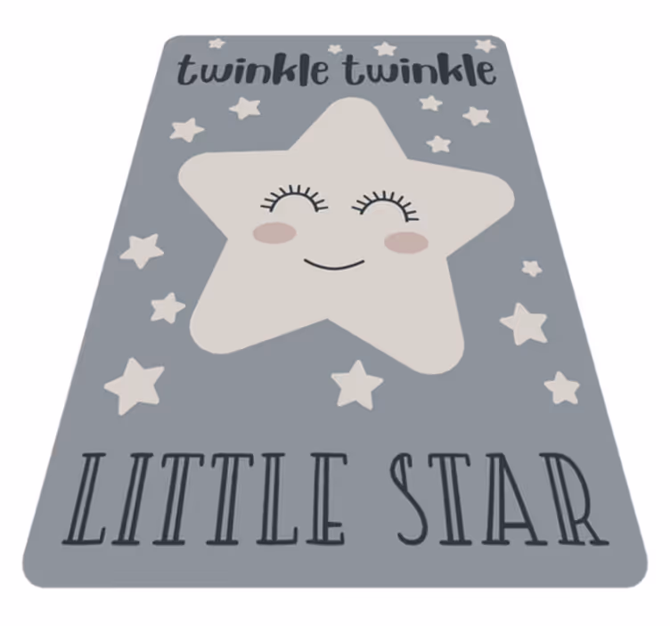 Twinkle Star Theme kids carpet - TenStickers