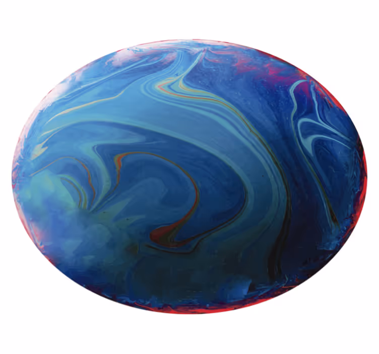 Swirling Marbled kids rug - TenStickers