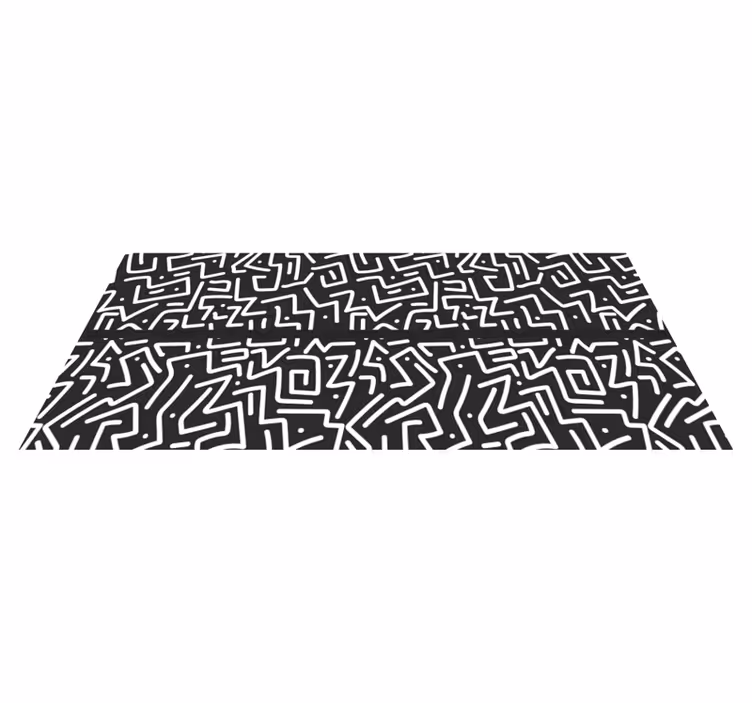 Abstract Labyrinth geometric rug - TenStickers