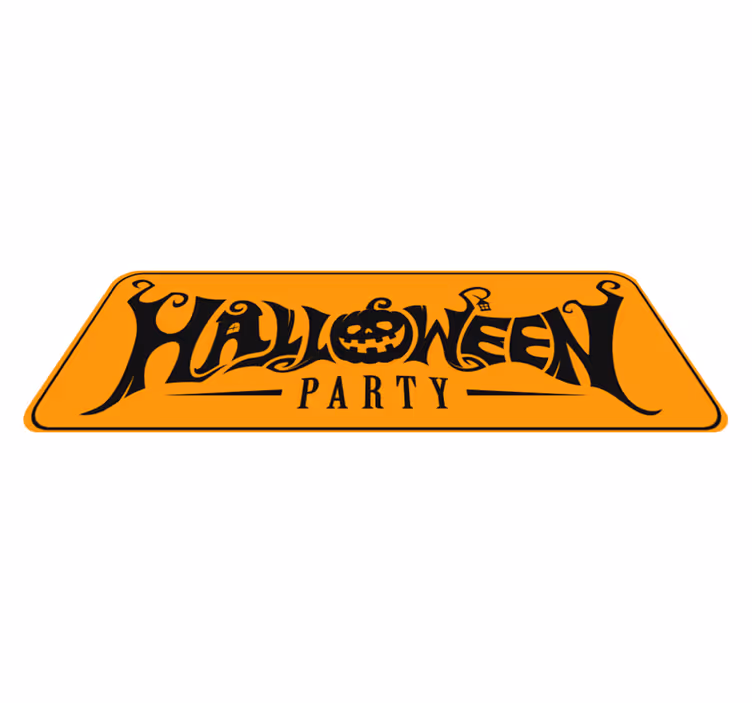 Halloween rugs halloween celebration banner - TenStickers