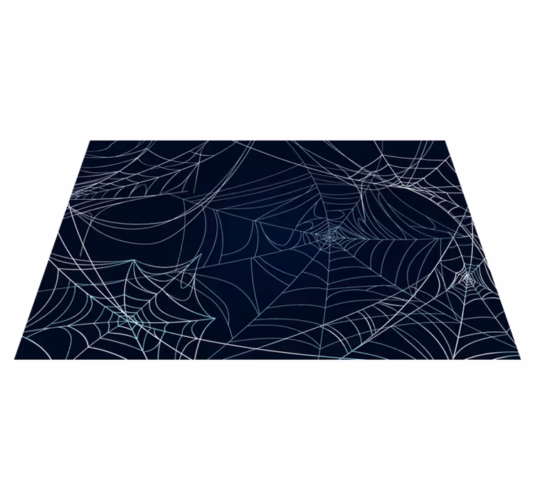 Spooky Cobwebs halloween rugs - TenStickers