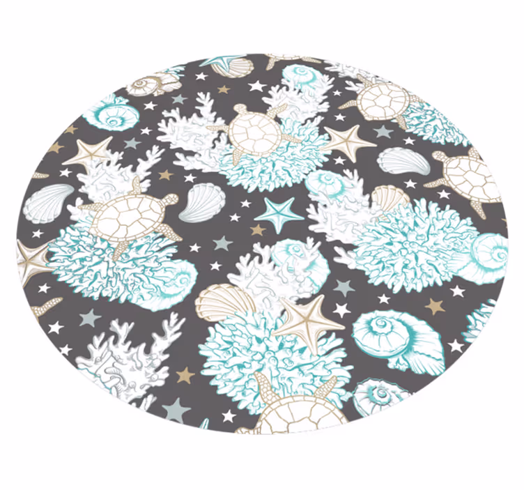 Animal mat with marine design - TenStickers