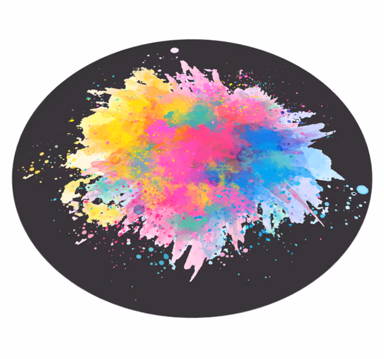 Colorful Splash Explosion texture rug - TenStickers