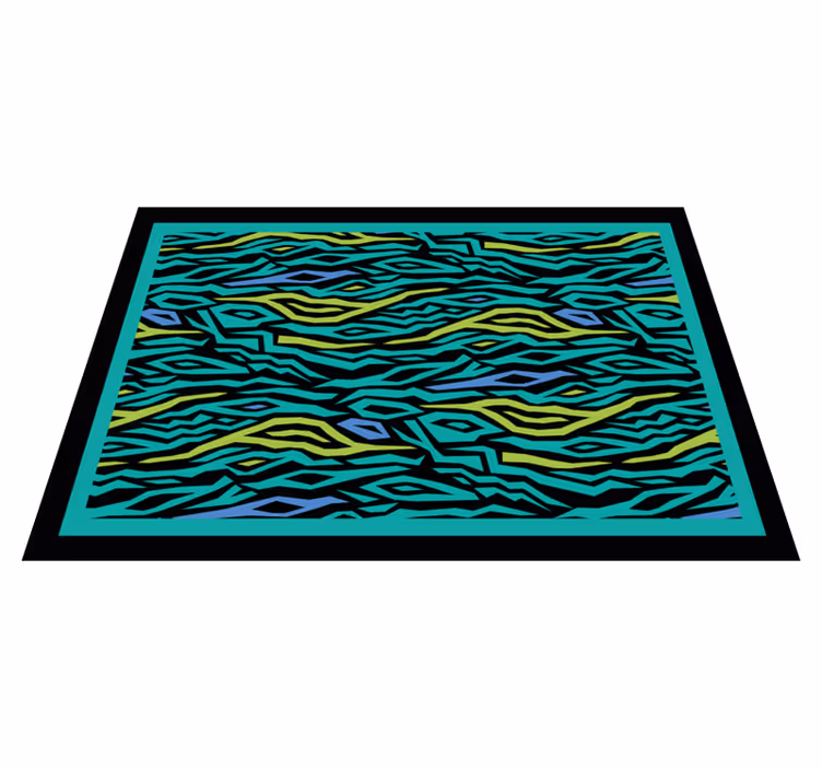 Abstract Safari animal print rug - TenStickers