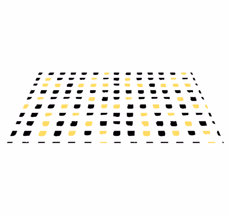 Vibrant Square Motifs geometric rug - TenStickers