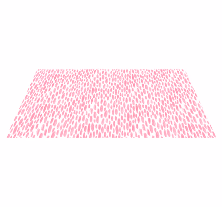 Pink Watercolor Dots teenage bedroom rug - TenStickers