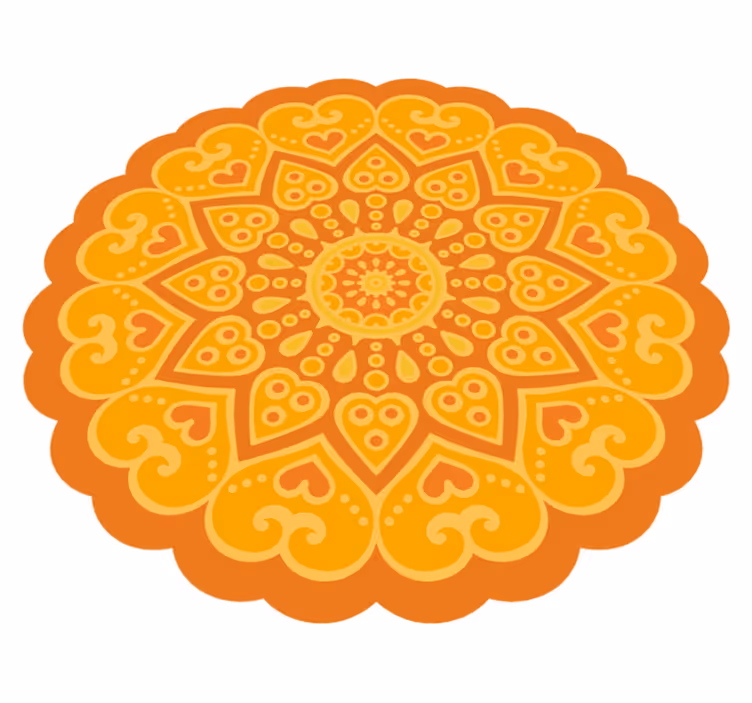 Mandala rug mandala floor accent - TenStickers