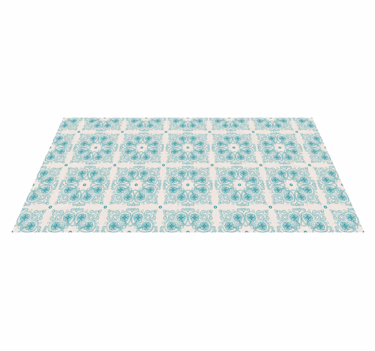 Mosaic rug with mosaic mandala design - TenStickers