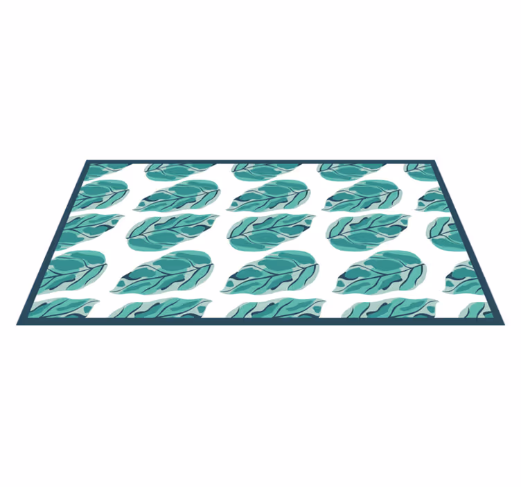 Leafy Botanical floral rug - TenStickers